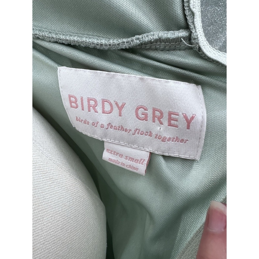 BIRDY GREY NWOT ELSYE DRESS, MESH SAGE, XS BRIDESMAID‎ PROM ELEGANT LONG - Picture 10 of 16